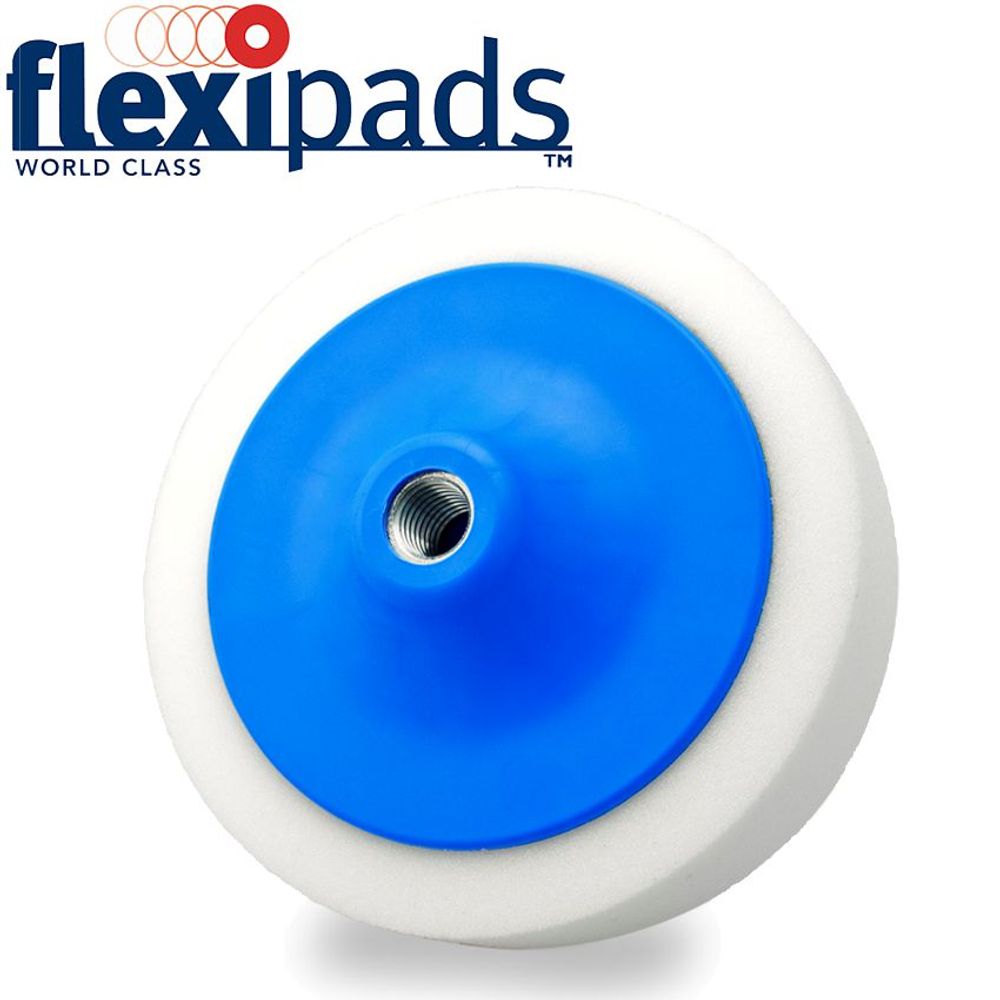 White Compounding Sponge 5/8unc Blue Backing